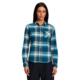 The North Face Women's Pacific Long Sleeve Shirt Goblin Blue Medium Bold Shadow