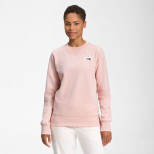 The North Face Women's Heritage Patch Crew Pullover Pink Moss