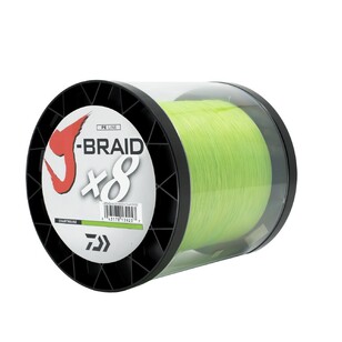 Daiwa J-Braid x8 Braid Line 1500 Metre Spool Chartreuse