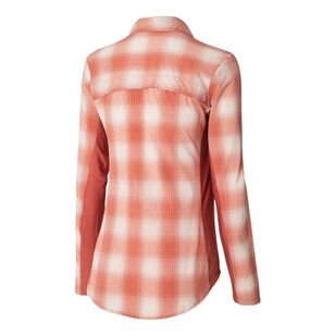 Columbia Women's Claudia Ridge Long Sleeve Shirt 639 - Dark Coral Soft