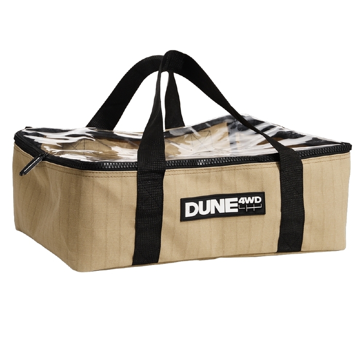Dune Large Canvas Storage Bag With Clear Top
