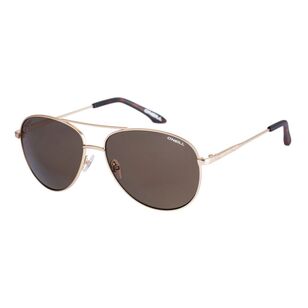 O'Neill ONS Pohnpei 2.0 Sunglasses with Polarised Lenses Matte Gold & Brown