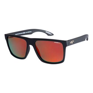 O'Neill ONS Harlyn 2.0 Sunglasses with Polarised Lenses Matte Black & Red Mirror