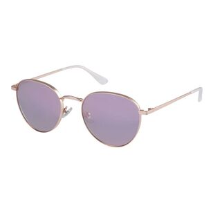 O'Neill ONS 9013 2.0 Sunglasses with Polarised Lenses Matt Rose Gold & Purple Mirror