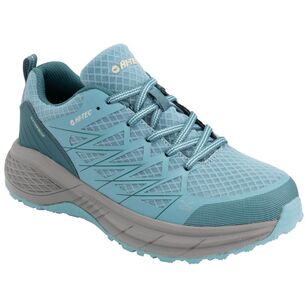 Hi-Tec Women's Trail Lite Waterproof Low Hiking Shoes Sky, Teal, & Grey