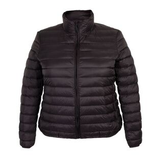 Cape Women's Eco Lite Lightweight Plus Size Puffer Jacket Black
