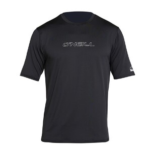 O'Neill Men's Basic Short Sleeve Sun Shirt Black Large