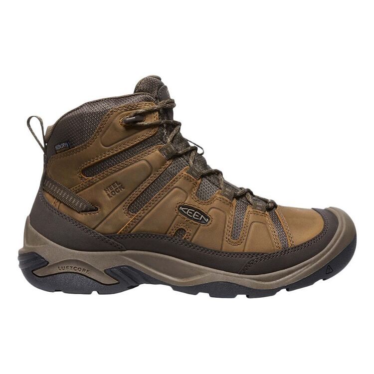 Keen Men's Circadia Waterproof Mid Hiking Boots Bison Brindle 10.5