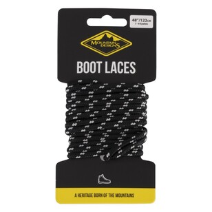 Mountain Designs Boot Laces Black & Grey