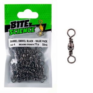 Bite Science Brass Barrel Swivel Pack Black