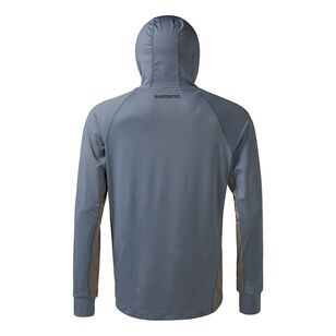 Shimano Hooded Tech Fishing Shirt Cool Grey