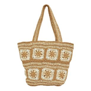 O'Neill Women's May Crochet Beach Bag Natural One Size