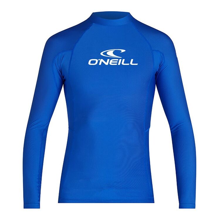 O'Neill Boys' Basic Long Sleeve Rash Vest Bright Blue 12