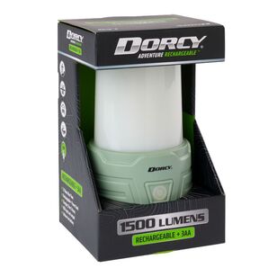 Dorcy Adventure 1500 Lumen Hybrid Recharge/3AA Lantern Green 1500 Lumens