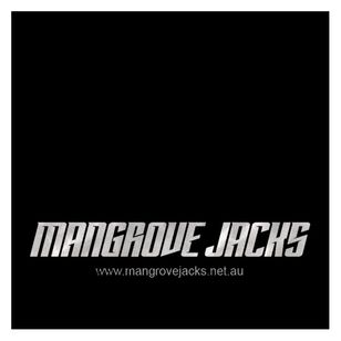 Mangrove Jacks Cleaning Cloth Black with Silver Square Black & Silver One Size Fits Most