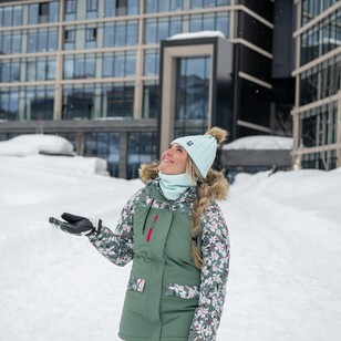 Chute Sundance 2 Women's Long Snow Jacket Khaki