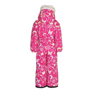 Chute Kids Pot of Gold Snow Suit Luminous Pink Print