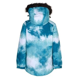 Chute Youth Tie Dye Snow Jacket Marine Teal & Beach Glass