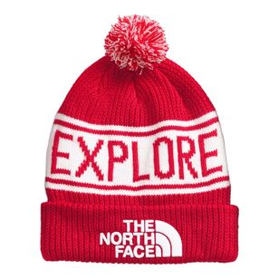 The North Face Men's Retro Pom Beanie TNF Red One Size