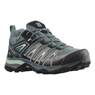 Salomon Women's X Ultra Pioneer Gore-Tex Low Hiking Shoes Stormy Weather, Alloy & Yucca