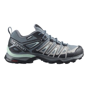 Salomon Women's X Ultra Pioneer Gore-Tex Low Hiking Shoes Stormy Weather, Alloy & Yucca