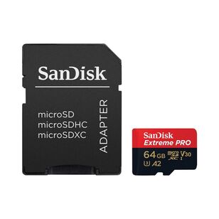 Sandisk 64GB Extreme Pro MicroSD Black