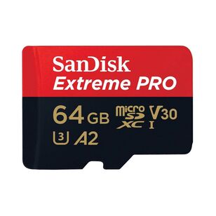 Sandisk 64GB Extreme Pro MicroSD Black