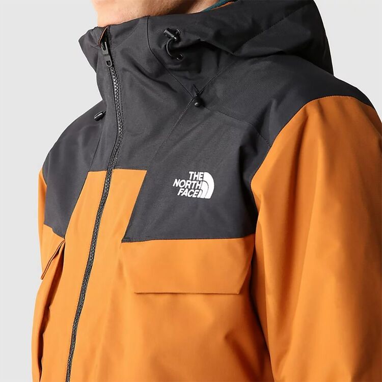 The North Face Men's Fourbarrel Tricot Jacket Leather Brown & Black