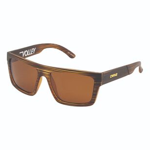 Carve Volley Sunglasses Brown Streaks & Brown Polarised One Size Fits Most
