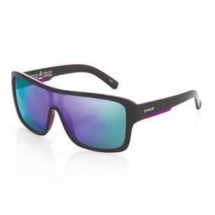 Carve Anchor Beard Sunglasses Gloss Black & Purple Iridium One Size Fits Most