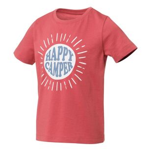 Cape Kids Boy's Camping Tee Red Marle
