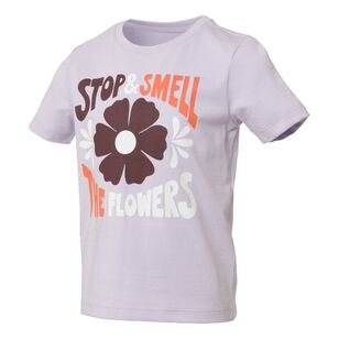 Cape Kids Girls Smell The Flowers Tee Lavender
