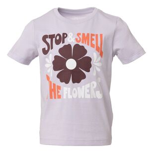 Cape Kids Girls Smell The Flowers Tee Lavender