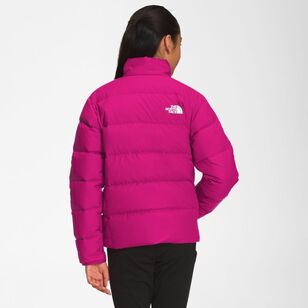 The North Face Teens Reversible North Down Jacket Fuchsia Pink