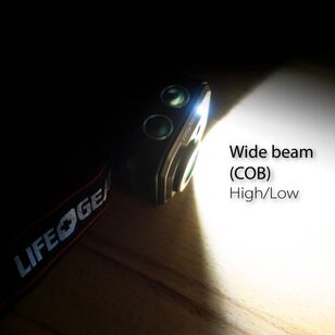 Life + Gear 375 Lumen Rechargeable Sensor Headlamp Multicoloured 375 Lumens