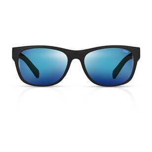 Tonic Wave Sunglasses Matte Black & Mirror Blue