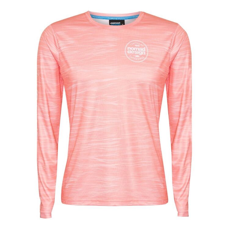 Nomad Women's Technical Fishing Shirt Coral Large