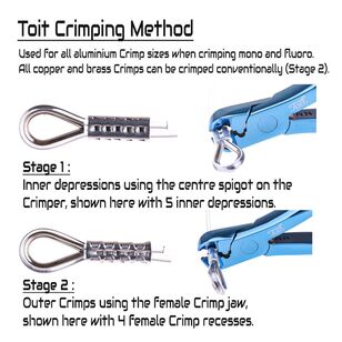 Toit Stainless Steel Crimpers Blue