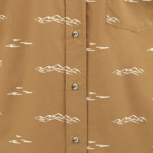 Mountain Designs Bistre Men's Tonga Short Sleeve Shirt Bistre