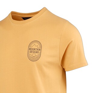 Mountain Designs Men's Yellow Heritage Short Sleeve Tee Curry