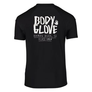 Body Glove Youth Boys Short Sleeve Core Rash Vest Black