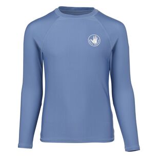 Body Glove Youth Girls Long Sleeve Waves Are Calling Rash Vest Element Blue