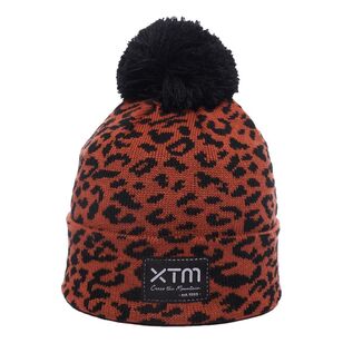 XTM Women's Asha Beanie Clay Leopard One Size