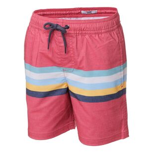 Cape Kids Boys Vintage Striped Shorts Red