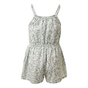 Cape Youth Girl's Floral Pattern Playsuit Floral