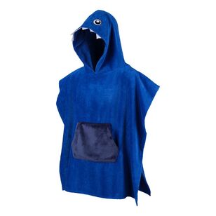 Cape Kids Shark Hooded Towel Blue One Size