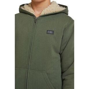 O'Neill Youth Boys' Fifty Two Zip Fleece Hoodie Olive