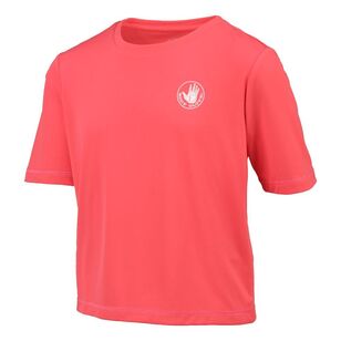 Body Glove Youth Girl's Short Sleeve Logo Surf Tee Pink Punch
