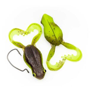 Chasebaits Flexi Frog Soft Plastic Lure 65mm Green Pumpkin Chartreuse