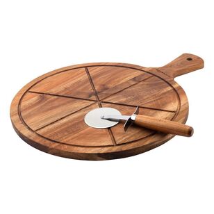 Pizza Board & Cutter Wheel Set